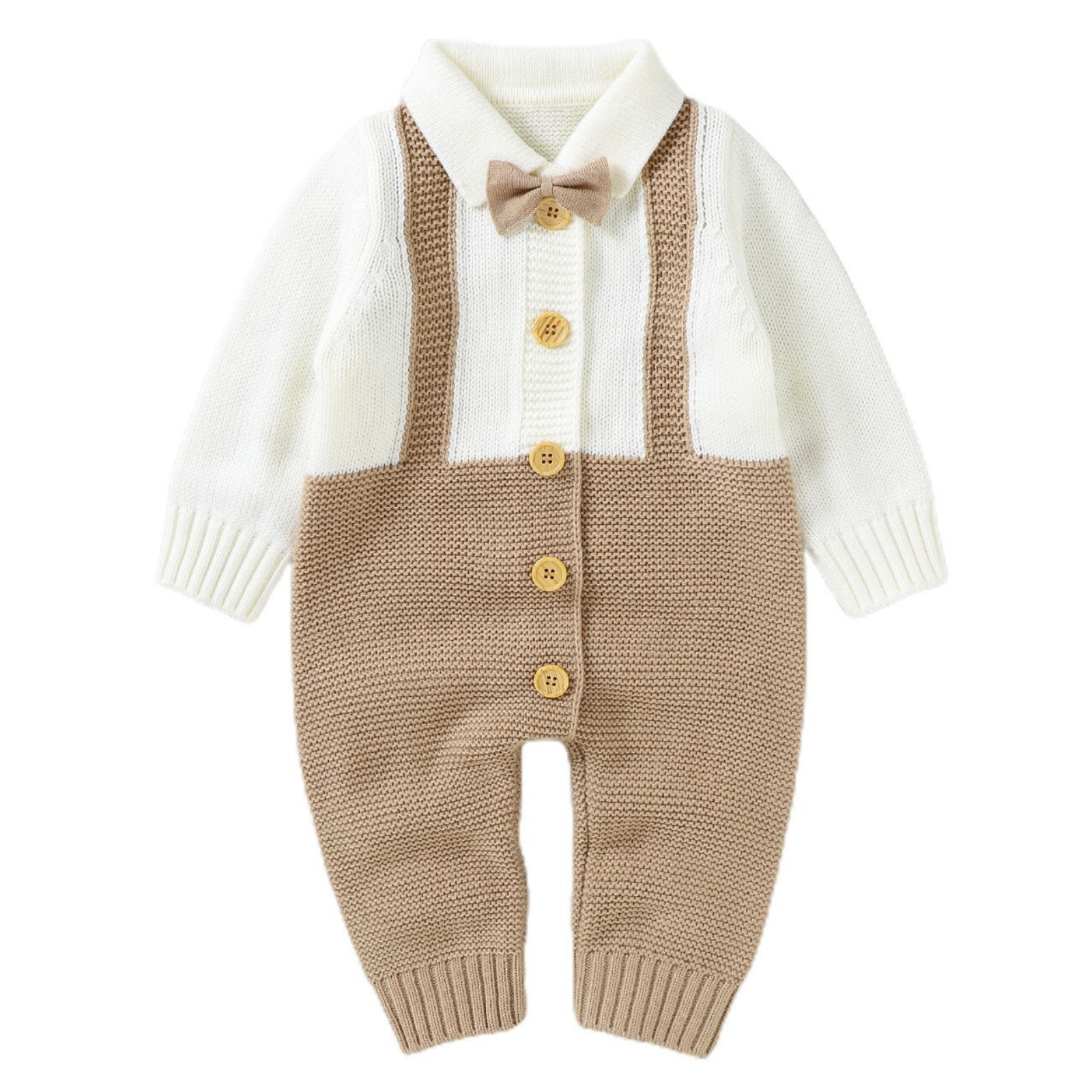 Gentleman Knitted Baby Jumpsuit