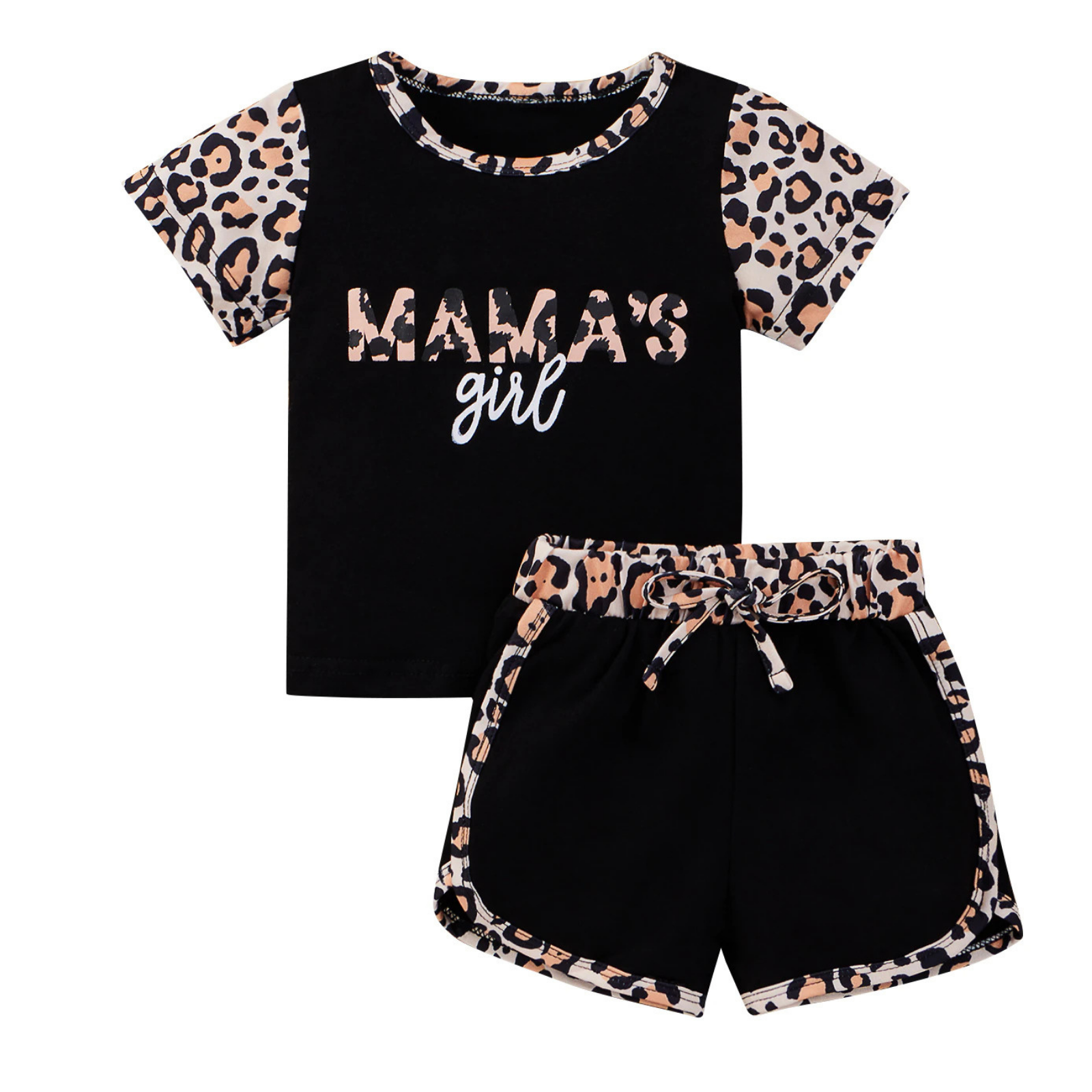 Mama's Girl Leopard Tee & Shorts
