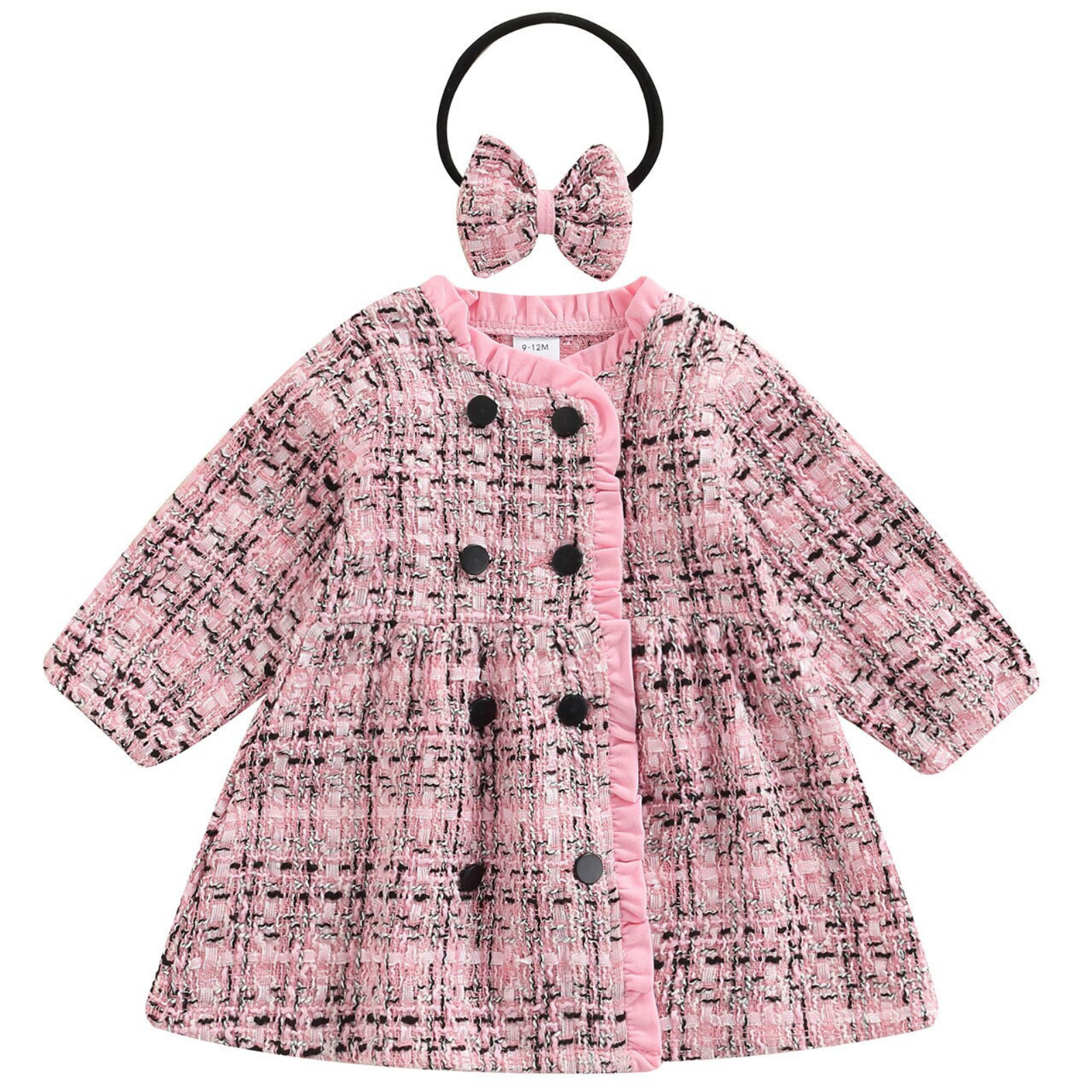 Serena Plaid Dress Set | Pink