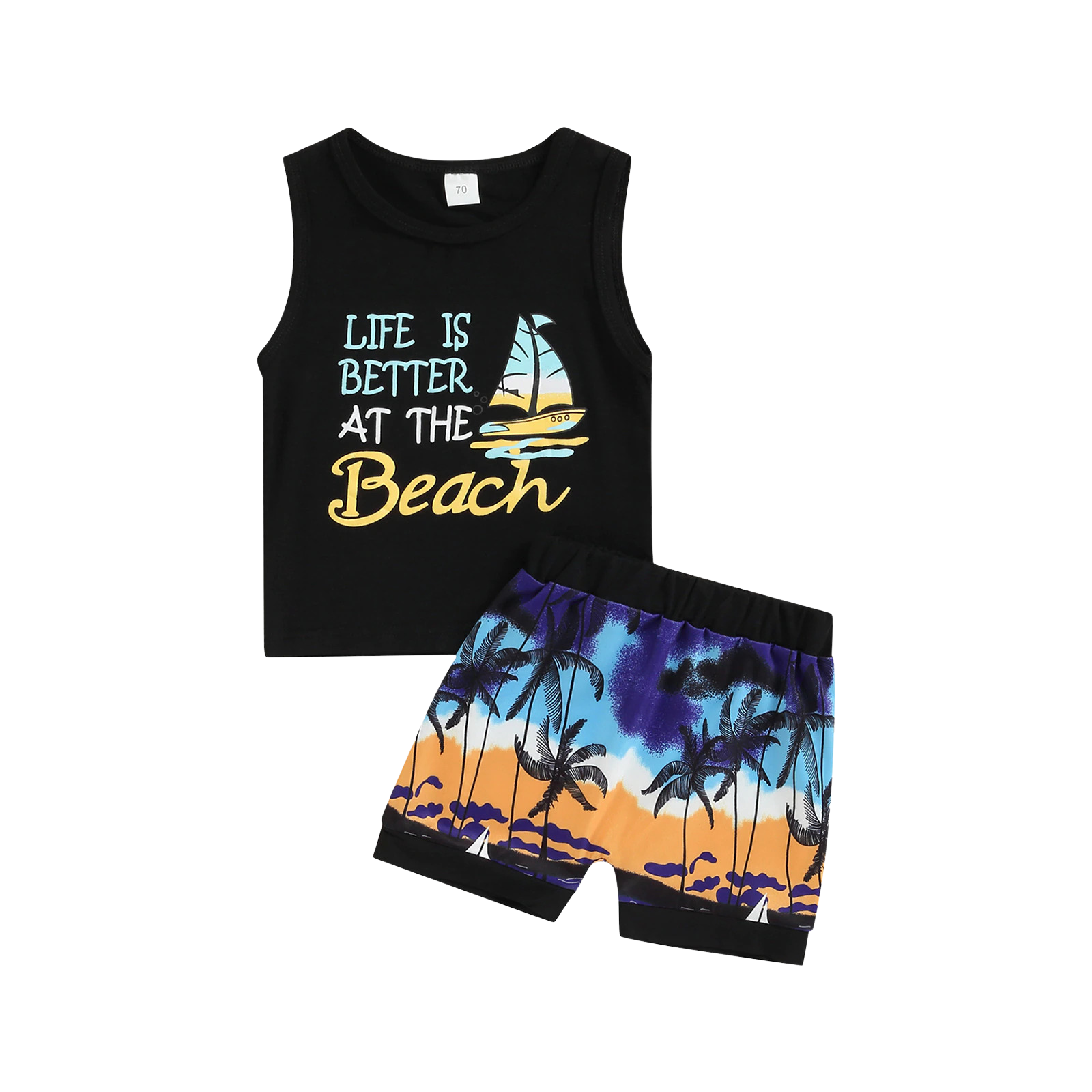 Beach Life Tank Baby Clothing Set