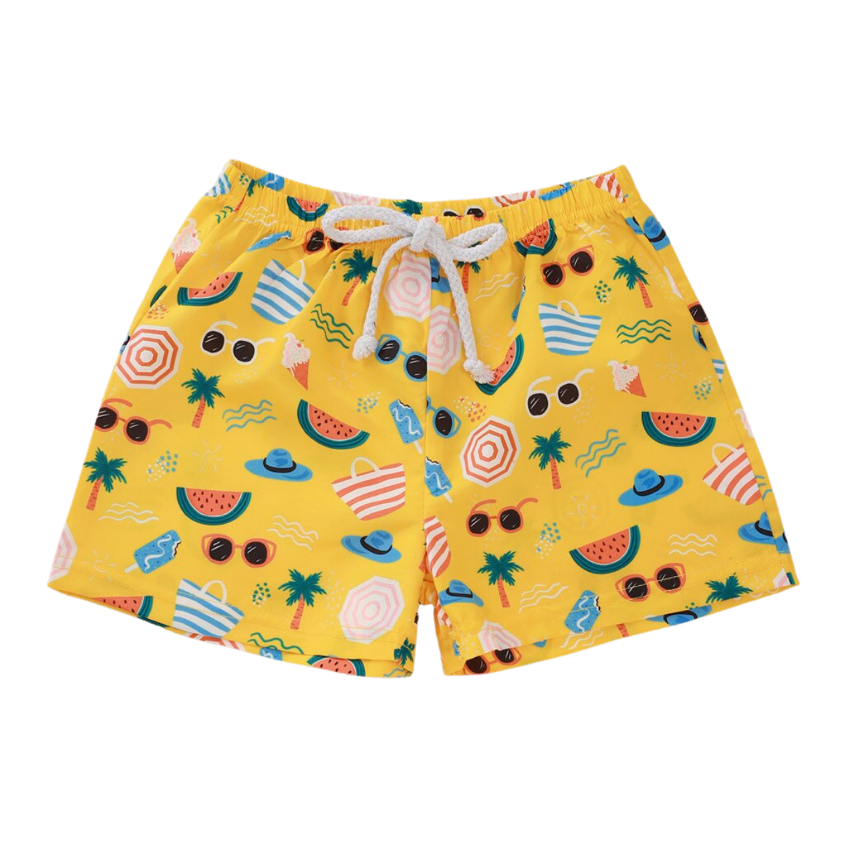 Summer Yellow Beach Shorts