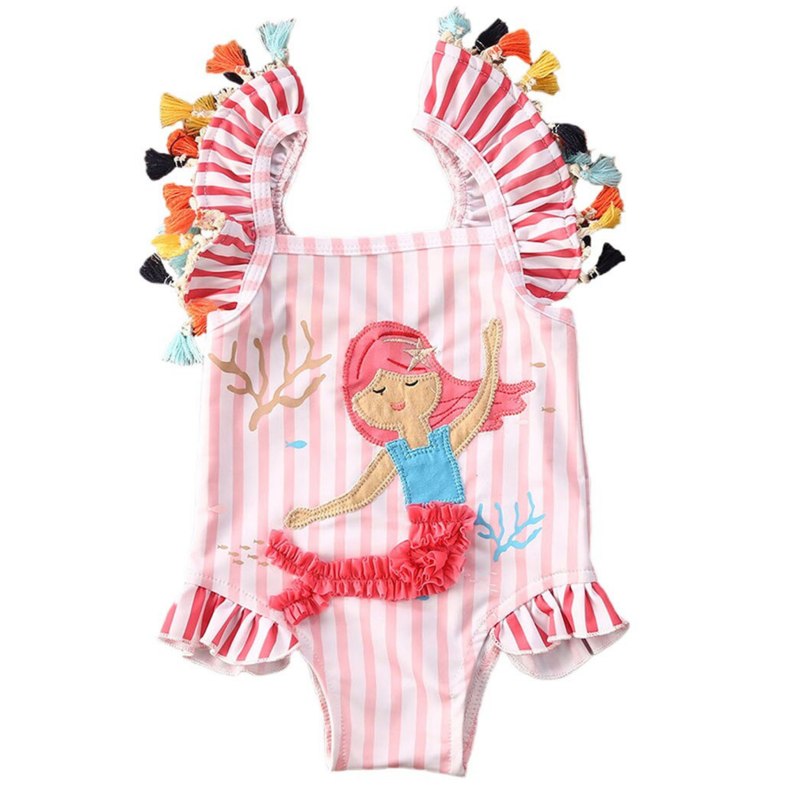 Striped Mermaid Swimsuit