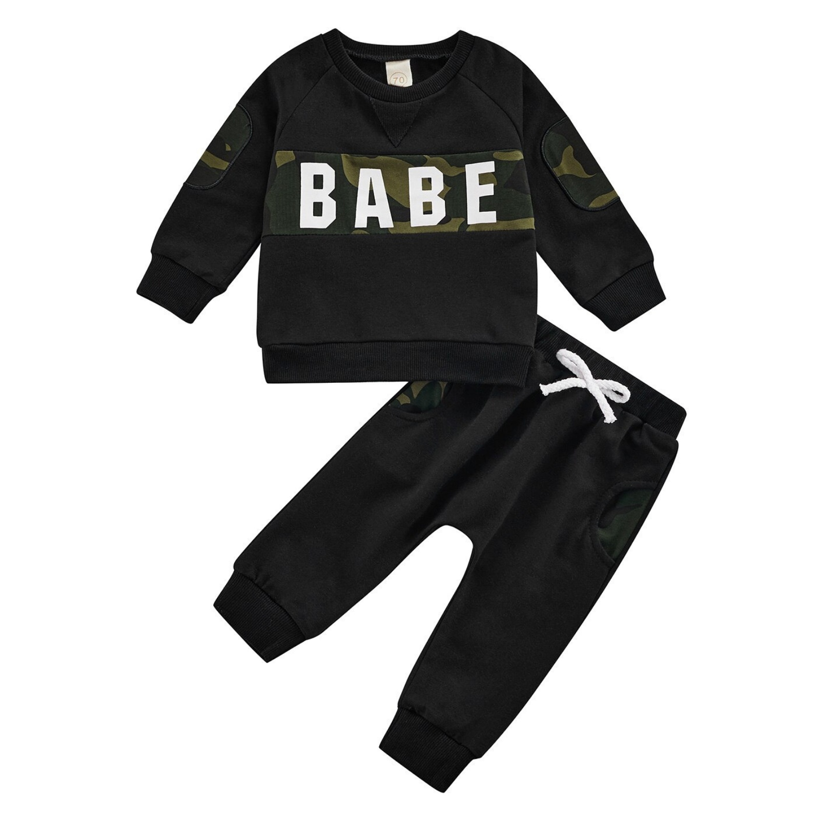 Babe Camo Patch Baby Clothing Set