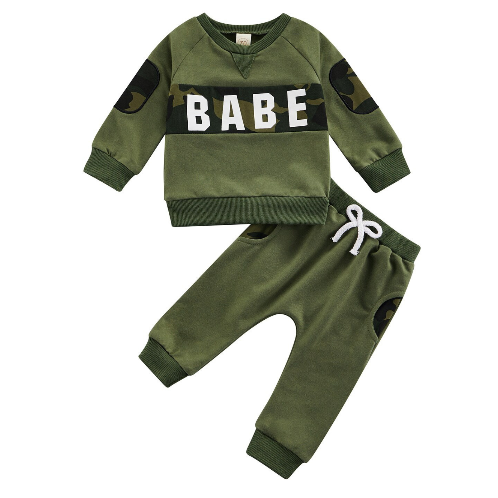 Babe Camo Patch Baby Clothing Set