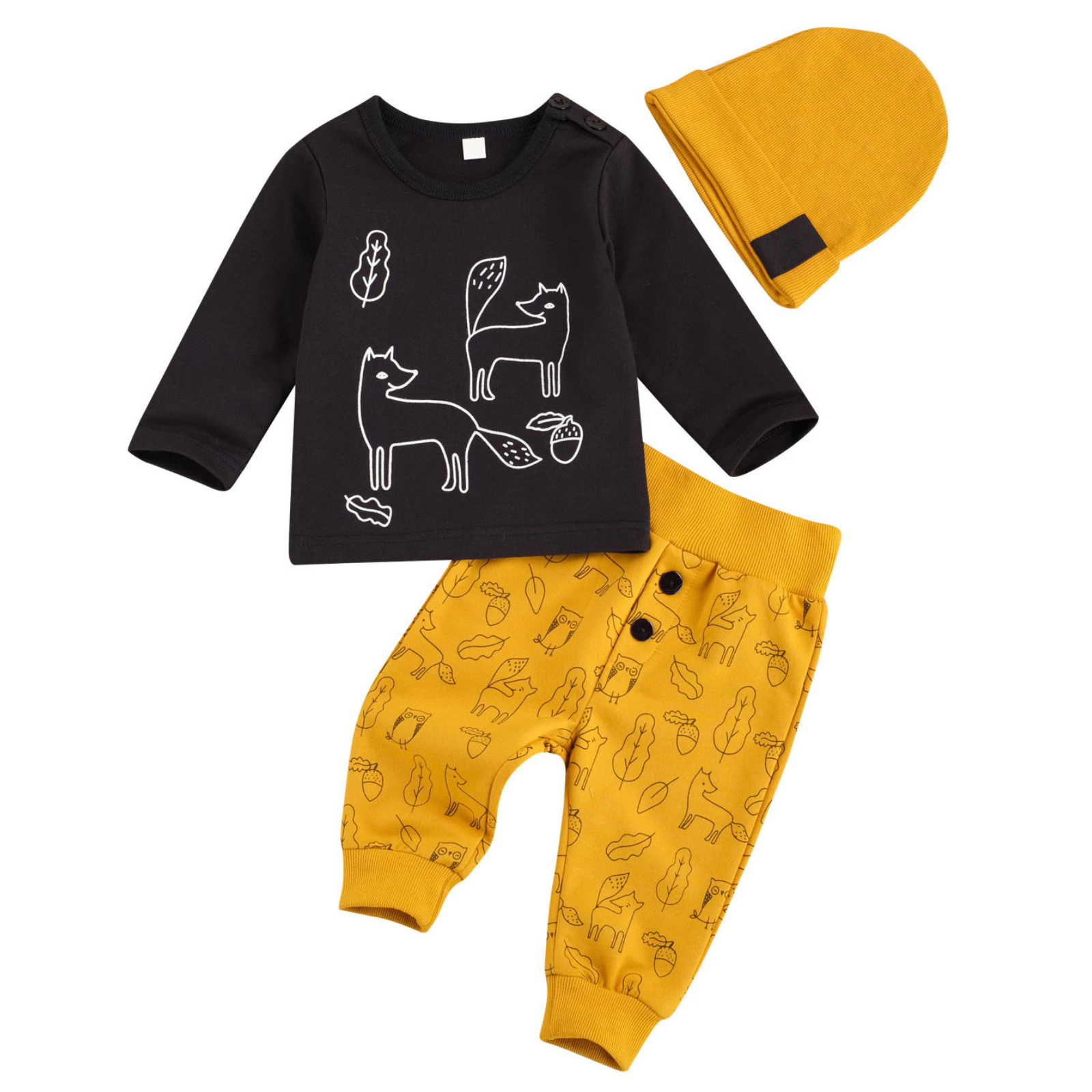 Foxy Friends 3pce Baby Clothing Set
