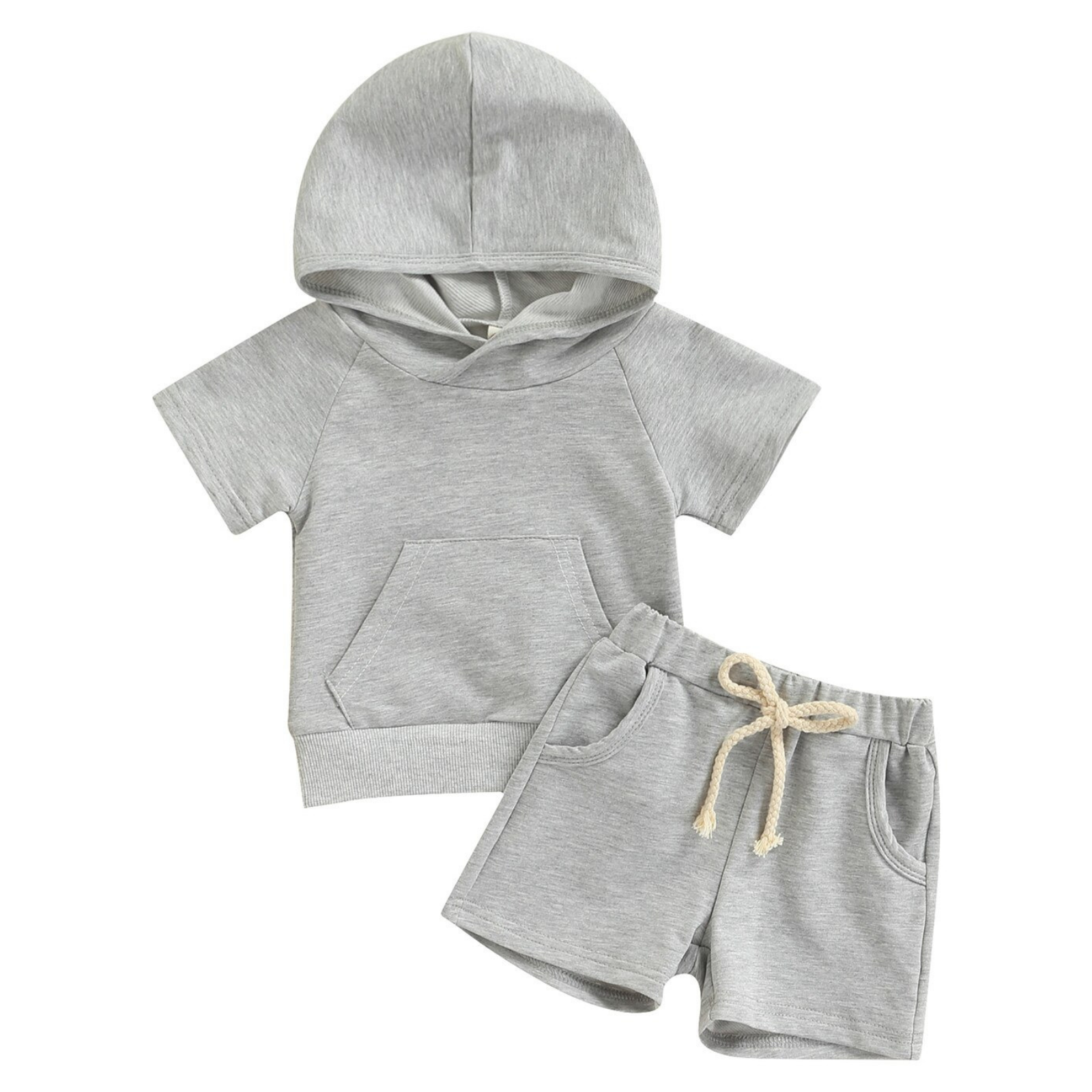 Hooded Sweatshirt & Shorts Set