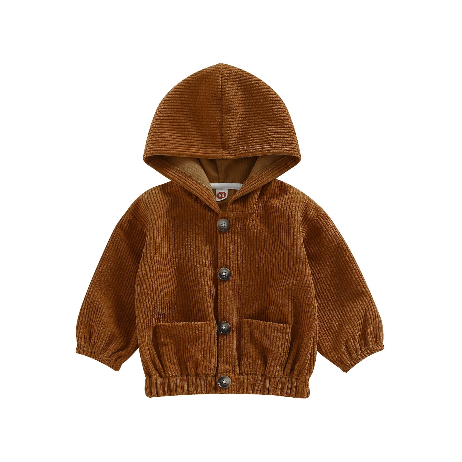 Corduroy Hooded Baby Jacket