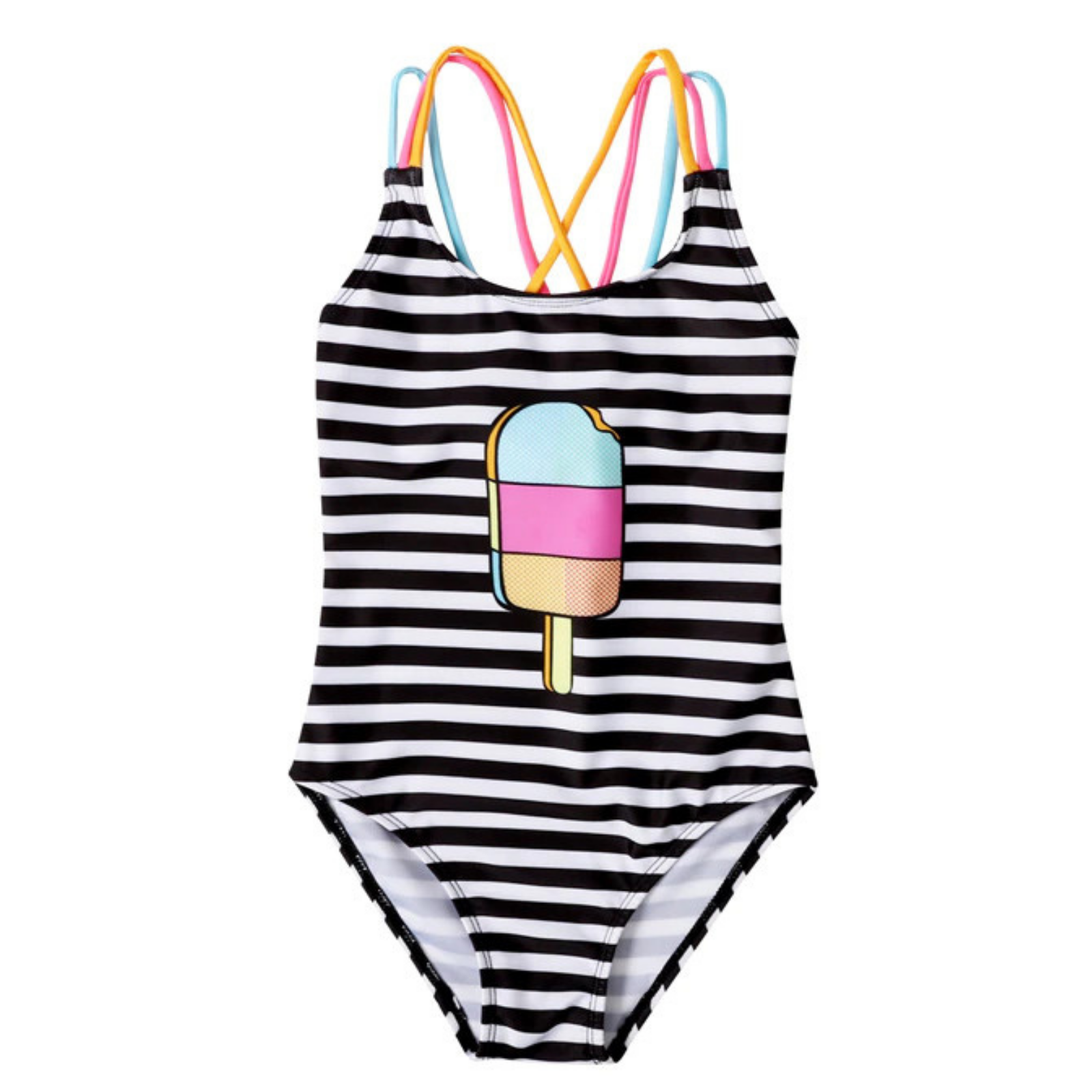 Striped Ice Cream Swimsuit